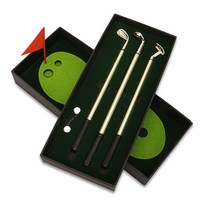 미니 골프 클럽 펜 데스크탑 재미있는 장난감 어린이 퍼터 볼펜 사무실 맞춤형 생일 선물 액세서리, 유형1