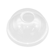 이솔산업 생분해성 옥수수 친환경 PLA 아이스컵 뚜껑 돔형리드 92.5파이 공용 1000개 1박스, 돔형