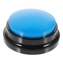 단추녹음기 버튼 개 버튼 말하는 녹음 부저훈련 부저 음성 녹음 가능한 소리 애완견 말하기 대답 기록 인터랙티브 91, 파란색