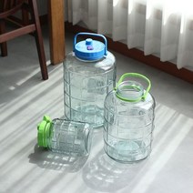 심플한 야관문주 효소병 담금주유리병 10L~18L 담금술통 담금주키트 과일담금주 과일주 술만드는법 전통주 술통, 숨쉬는 효소병_12L(색상랜덤)