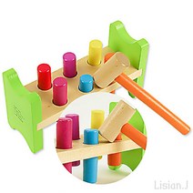 리시안제이 팡팡 망치 놀이 엄마표 놀이 두돌 아기 장난감