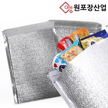 은박 접착식 보냉팩 보냉봉투 [국내제작], 100장