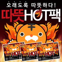 호랑이 따뜻핫팩 흔드는 포켓용 핫팩 x 100개