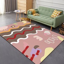 카페트매트 소형 거실 거실용 귀여운 만화 카펫 게임 넓은 공간 부드러운 러그 침실 방 장식 미끄럼 방지 바닥 매트 세탁 가능, 89.flannel F - 200x400cm 787x1