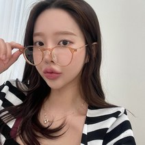 VANANA2 심플 데일리 캐주얼 동글동글 원형 뿔테 안경테