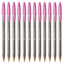 빅 크리스탈 엑스트라 볼드 볼펜 1.6mm, 패션핑크, 12개입