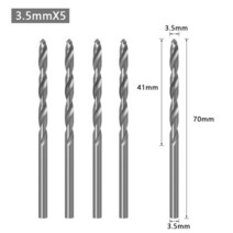 8mm 생크 HSS 목공 카운터 싱크 드릴 라우터 비트 카바이드 팁 나사 추출기 목재 밀링 커터용 Remon 철거, 12 5Pcs 3.5mm
