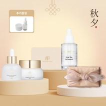 화장품 추석 선물세트 히알루론산 수분 앰플 크림 4종 기프트 명절 고급 보자기 모이스텐, 1개, 수분미백패키지(26% 할인)