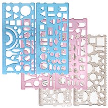 [유니아트] U 1000 모양자 2개입 랜덤출고 / 모형자 도형자
