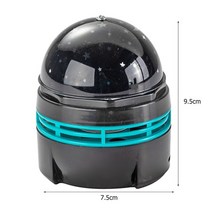 스타프로젝터 보석프로젝트 USB 충전 회전 LED 스타 나이트 라이트 디스코 DJ 파티 무대 Nightlight 공 다, 02 Black