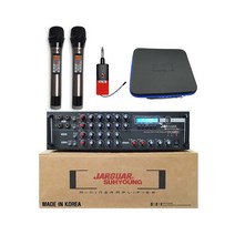 쟈가앰프 국산 2체널 PA-308BT STM 블루투스 USB mp3 (EQ/에코기능 무선마이크 옵션선택), 선택3) 앰프+2체널무선마이크