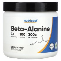 Nutricost Nutricost 베타-알라닌 무맛 300g(10.6oz), 3개