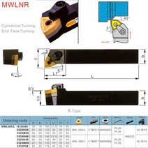 MZG MWLNR 금속 절삭 아버 25mm 보링 커터 초경 공구 홀더 외부 선삭 CNC 선반 바, 02 Left MWLNL_06 25mm 2525M08