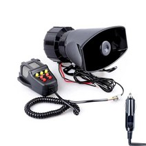 자동차경보기 양방향경보기 경보기싸이렌 사운드 자동차 경적 시끄러운 다목적 스피커 경찰 사이렌 메가폰, 01 As Show(Wired)_01 12V