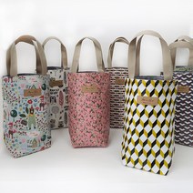 코팅원단 물병파우치 물통파우치 보틀 주머니, 미니부엉이