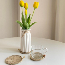 DIY 라탄스타일 코바늘 티코스터 3종 손뜨개 티매트 패키지 (동영상도안)