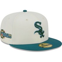 [미국정품] 977567 스냅백 캡모자 MLB [시카고 화이트삭스] 뉴에라 Chrome Evergreen 59FIFTY Fitted Hat - Cream -