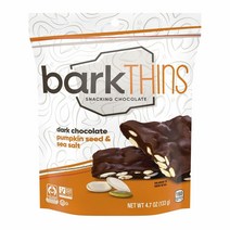 (미국직배) barkTHINS 바크씬 씨쏠트 호박씨 다크 초콜릿 133g 3팩 Dark Chocolate Pumpkin Seed with Sea Salt 4.7 oz