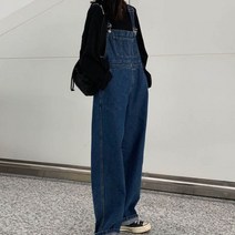 쇼프 데님 여자 봄패션 점프수트 멜빵바지 코디 0WA4DE05 L(66) M(55)