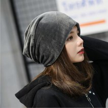 벨벳비니여자털모자겨울숏남자쓰는법여성남성코디, 벨벳 비니모자 네이비