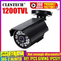 CCTV 1200TVL HD 미니 Cctv 카메라 야외 방수 IP66 IR 나이트 비전 컬러 아날로그 모니터링 보안 브래킷, 01 800TVL_02 NTSC_01 2.8mm