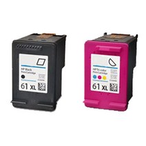 HP ENVY 4500 정품으로 생산 HP61XL 대용량(표준3배) 검정+컬러 세트, 2개입, 검정+ 컬러 세트