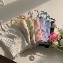 쏭포유 / 레이스 브이넥 슬림 레이어드나시 7color