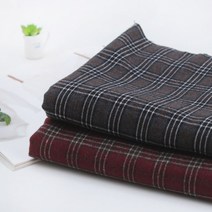 짱패브릭 코펜 선염기모체크-2color 원단 패브릭#, 진그레이