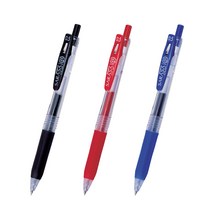 제브라 사라사클립볼펜 0.5mm, 적색, 5개