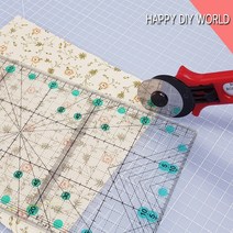 행복한다이세상 퀼트자 모음 투명아크릴 논슬립 형광퀼트자 다양한사이즈, 13. 형광 논슬립 21.5 x 21.5cm