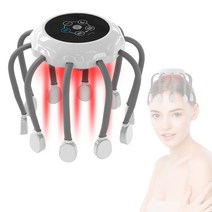 헤드 스파 두피 케어 적색 LED 진동 10개 이렇게 문어 발 두피 에스테틱기 릴렉제이션기 스트레스 해소 릴렉스 두피 케어