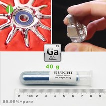 순수 갈륨 99.99 낮은 융점 금속 장난감 교육 마술사 9999 순도 10g 20g 50g 100g 원소 31, 1개