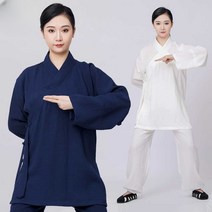 중국 무술복 얇은 통기성 흰색 공단 우슈도복 하의