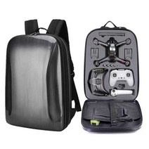 DJI FPV 전용 백팩 방수 하드쉘 드론 캐리어 여행, 랜딩패드+비밀번호잠금 하드쉘 백팩(브러시드)