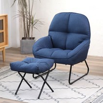 2인용미니쇼파 2인소파 미니소파 인터넷 연예인 ins 게으른 소파 더블 의자 발코니 캐주얼 소녀 귀여운 침실 작은 아파트 싱글 다다미, 다크 블루 싱글(74CM) + 페달(42CM)