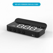자동차 속도계 M자동 HUD OBD2 헤드 업 프로젝션 유리 속도 앞 프로젝터 알람 전자, N01 .M3 GPS, 해외