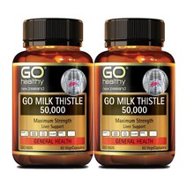 고헬씨(Go Healthy) 고헬씨 밀크씨슬 50000mg 60 베지캡슐 X 2개, 120캡슐, 1세트