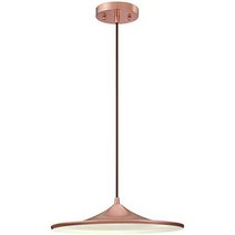 Westinghouse 조명 구리 63626 실내 사용을 위한 디밍이 가능한 LED 전구가 있는 단일 펜던트 조명 15 W, 단색, 직경: 36cm 구리