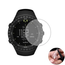 보호필름 순토 코어 워치 gps 스포츠 용 3pcs tpu 소프트 클리어 보호 필름 가드 모든 블랙 스마트워치 화면 보호기 커버 (유리가 아님), 없음