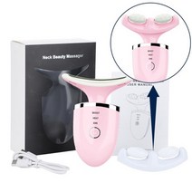 3색 LED EMS 주름 개선 얼굴 목 주름 리프팅 갈바닉마사지기 다크서클 얼굴 잔주름, 03.타입 2 핑크