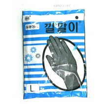 [동광] 깔깔이 미용장갑 블랙(고급라텍스) 대(L) 10개묶음, 10개
