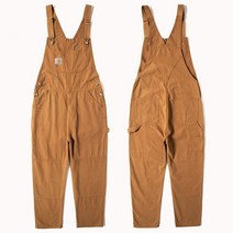 Carhartt carhartt 멜빵 남성과 여성 커플 멜빵 바지 봄과 가을 느슨한 스트레이트 원피스 청바지