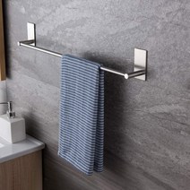 3M 접착식 수건걸이 30CM 40CM 55CM 스테인레스, L사이즈(55cm)