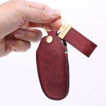 모런 푸에블로 스마트 차 키케이스 본품+스트랩 세트 무료 각인 / 자동차키케이스 가죽키케이스 차키커버 스마트키홀더, 다크네이비, 골드, 다크네이비_골드