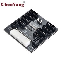 zihan chenyang atx psu server power board 24pin to ide 8x 4pin 2x 6pin 전원 공급 장치 보드 for chia eth, 다른