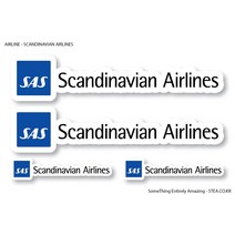 STEA 세계 항공사 로고 스티커SET 스티커, 11 SCANDINAVIAN AIR