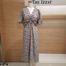 THE IZZAT 더아이잗 라일락 V가슴셔링 원피스 IK7N0OP96