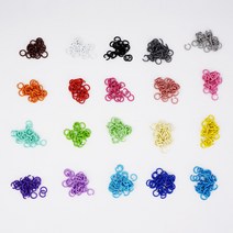 아유디 [10개입] 컬러 코팅 오링 O링 키링 연결고리 부자재, 컬러오링(10개1세트), 12. 연두