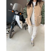 미니브랜드 양털 양면 누빔 점퍼