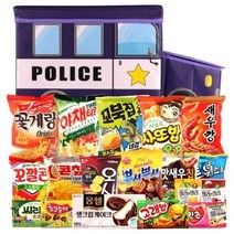 경찰차 간식박스 심플 과자세트 18p, 18종, 2세트